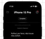 Captura de tela do software SuperWhisper, rodando em um iPhone XR, transcrevendo a mesma resposta que enviei anteriormente no WhatsApp perfeitamente, em 0,28 segundos.